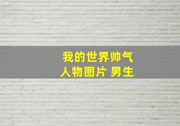 我的世界帅气人物图片 男生